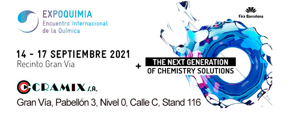 Cramix asistirá a la 19ª edicion de Expoquimia, feria internacional de química que tendrá lugar en Barcelona del 14 al 17 de septiembre