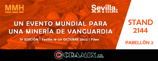 Cramix asistirá a la feria de la minería MMH que tendrá lugar en Sevilla durante del 18 al 20 de Octubre