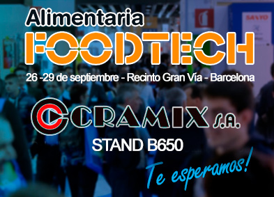 Cramix asistirá a la feria alimentaria Foodtech 2023 que tendrá lugar en Barcelona del 26 al 29 de septiembre