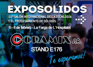 Cramix asistirá a la feria Exposolidos 2024 que tendrá lugar en Barcelona del 6 al 8 de febrero
