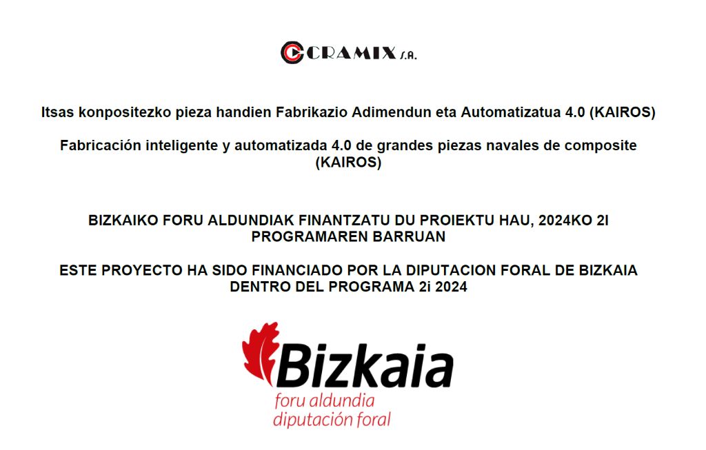 Proyecto Kairos Fabricación inteligente y automatizada 4.0 de grandes piezas navales de composite