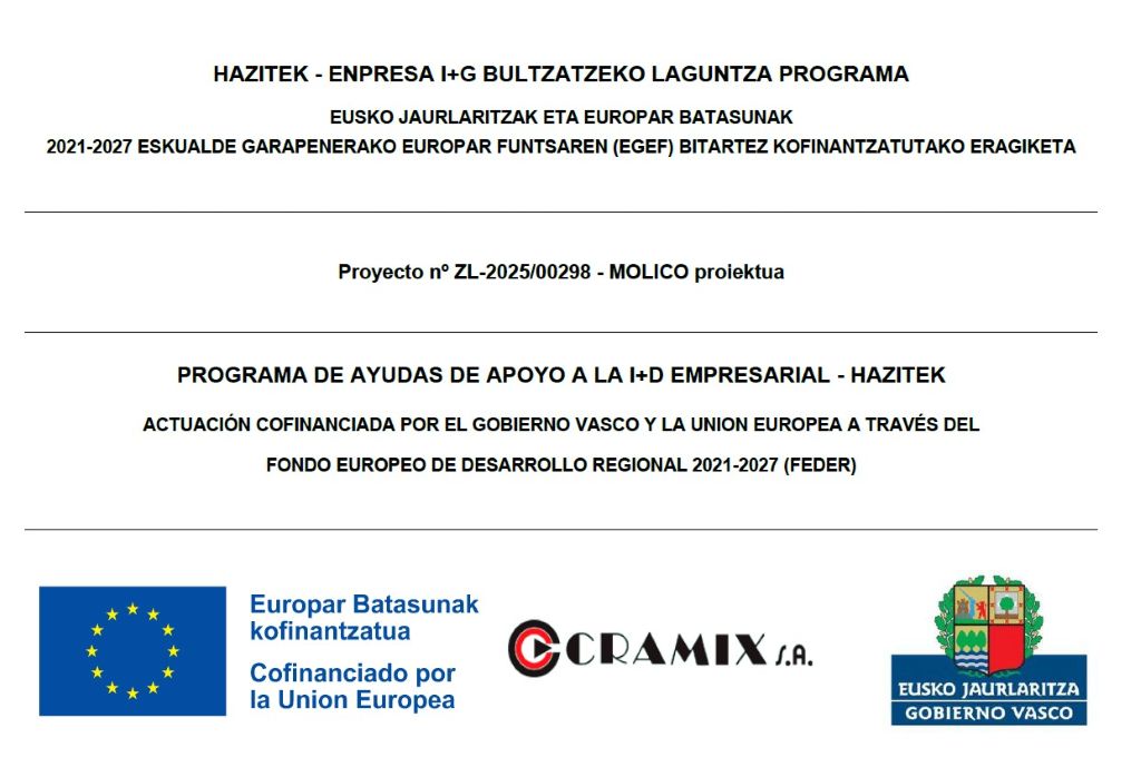 Proyecto MOLICO movilidad eléctrica Cramix dosificación de resinas y bombas industriales para composites