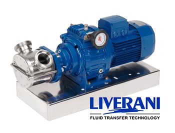 Bombas de rodete flexible LIVERANI en acero inoxidable para trasiego de fluidos viscosos