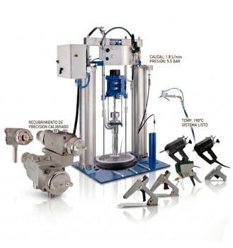 Sistemas avanzados para la aplicación de adhesivos hotmelt, bicomponentes y colas frías (REINHARDT TECHNIK, WALTHER PILOT, REKA, SM, PREO, ZATOR…)